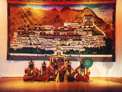 Tapisserie de Tashi Lhunpo au Tibet